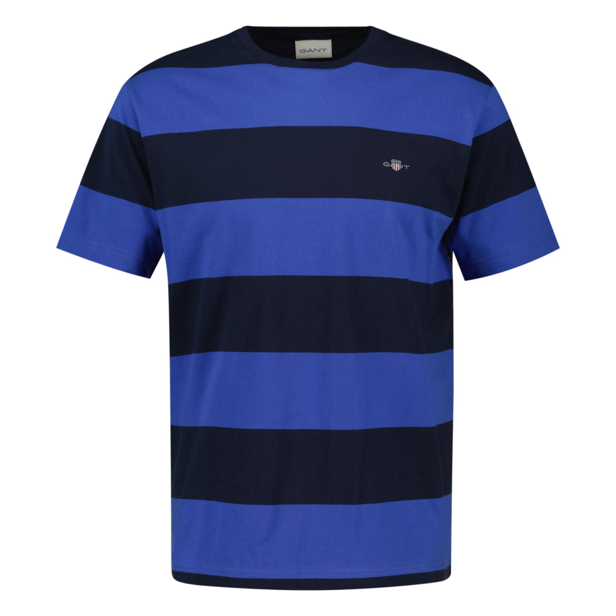 GANT Herren T-Shirt gestreift - BAR STRIPE T-SHIRT, Rundhals, Kurzarm, Baumwolle