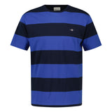 GANT Herren T-Shirt gestreift - BAR STRIPE T-SHIRT, Rundhals, Kurzarm, Baumwolle