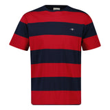 GANT Herren T-Shirt gestreift - BAR STRIPE T-SHIRT, Rundhals, Kurzarm, Baumwolle