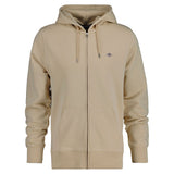GANT Herren Sweatjacke - REGULAR SHIELD FULL ZIP HOODIE, Kapuze, Baumwoll-Mix