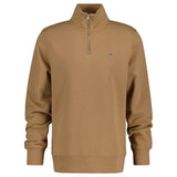 GANT Herren Sweatshirt - REGULAR SHIELD HALF ZIP SWEAT, Reißverschluss-Kragen, Logo