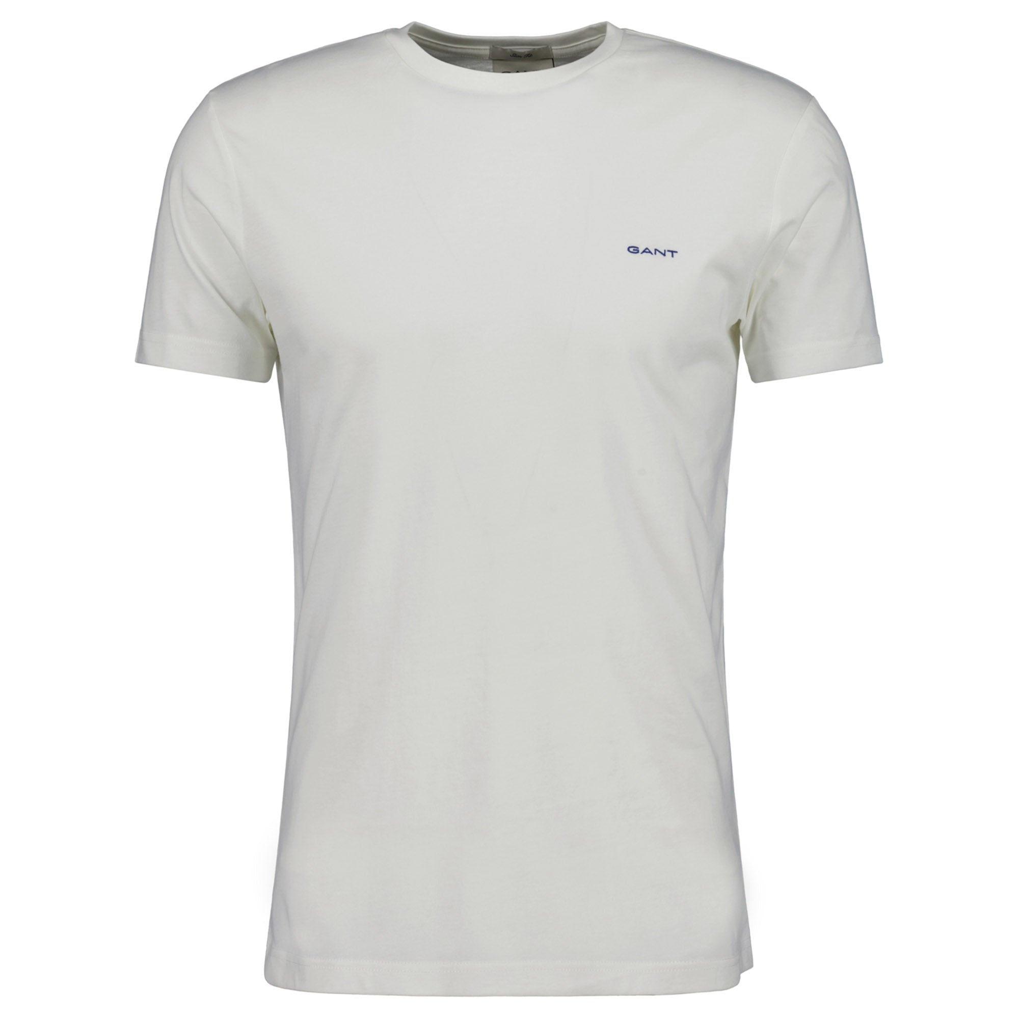 GANT Herren T-Shirt - CONTRAST LOGO, Rundhals, kurzarm, Baumwolle, Logo-Stickerei