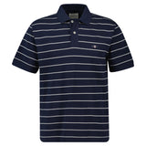 GANT Herren Poloshirt - STRIPED POLO, Kurzarm, Knopfleiste, Logo, gestreift