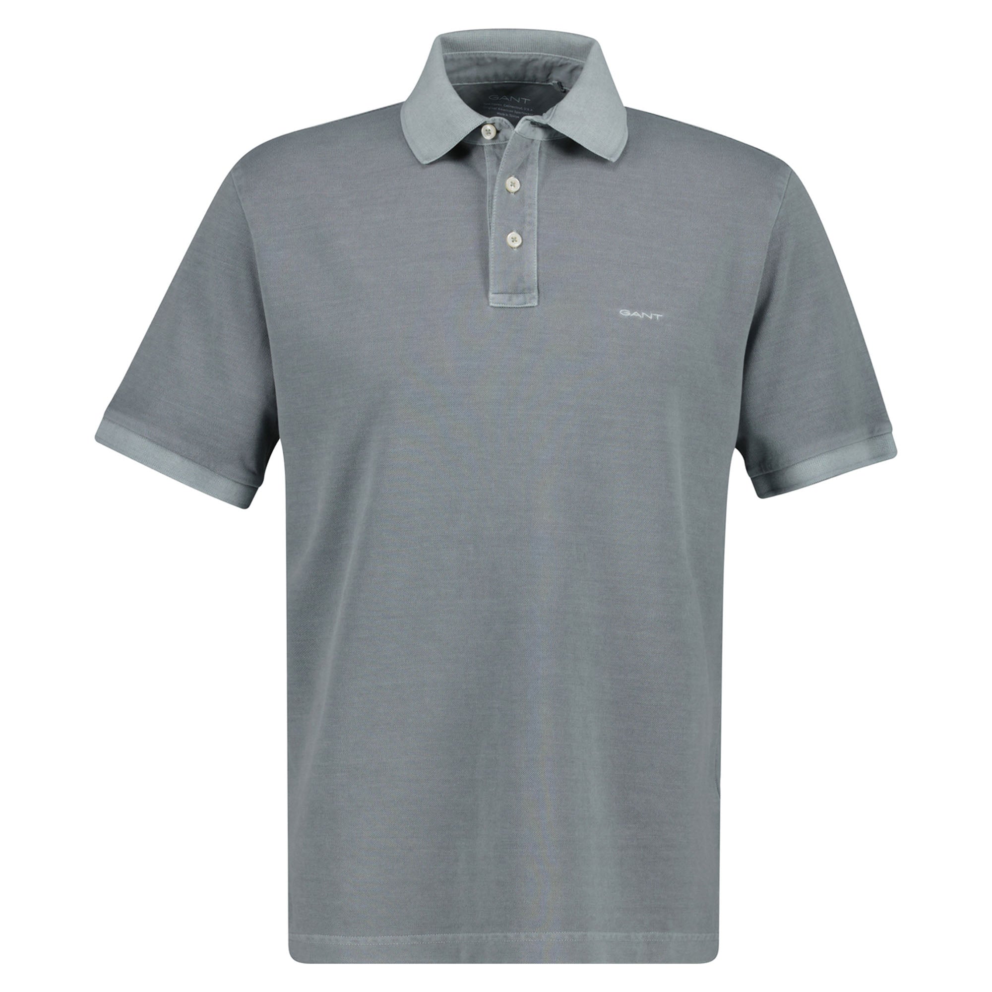 GANT Herren Poloshirt, ausgewaschen - SUNFADED POLO, Washer, Kurzarm, Knopfleiste