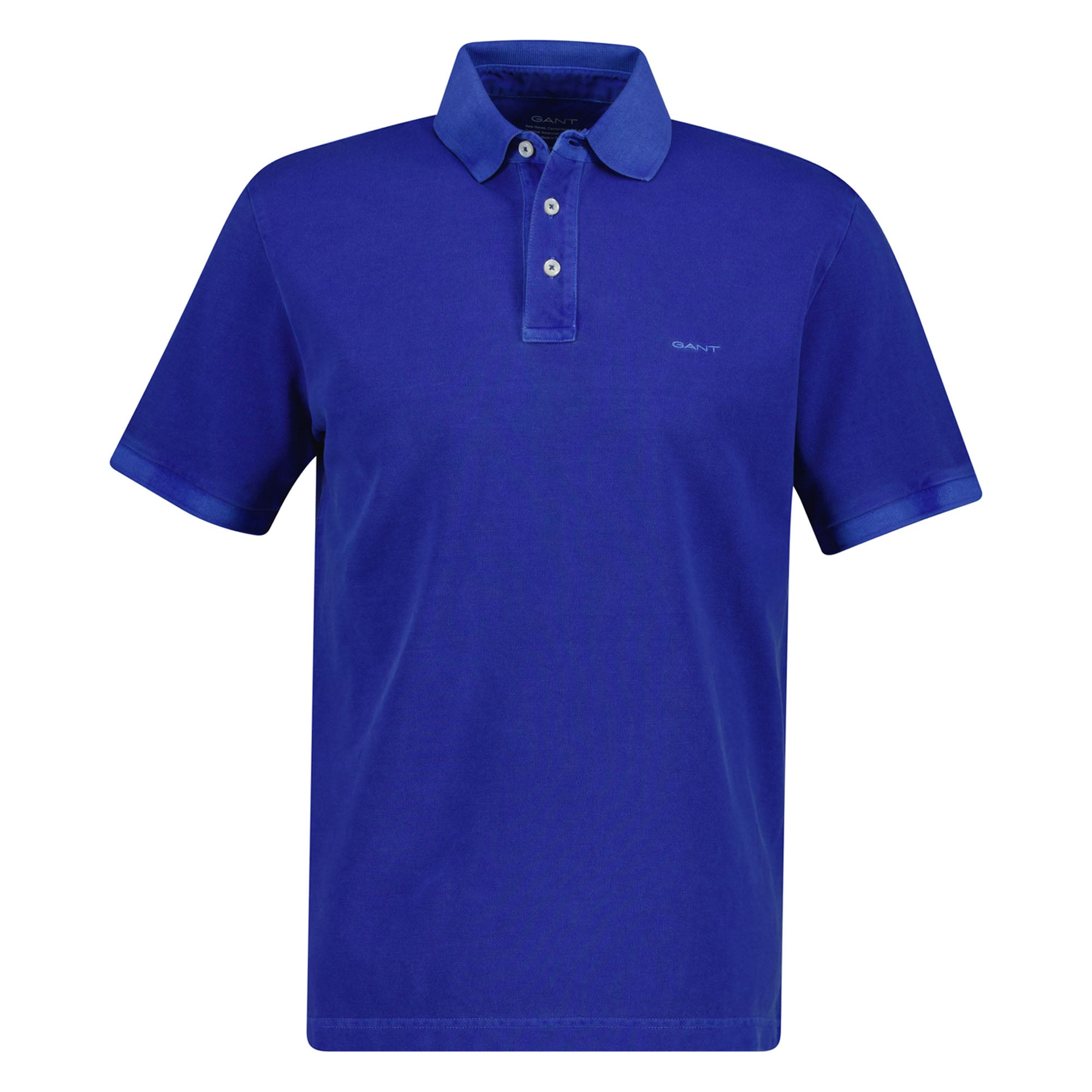 GANT Herren Poloshirt, ausgewaschen - SUNFADED POLO, Washer, Kurzarm, Knopfleiste