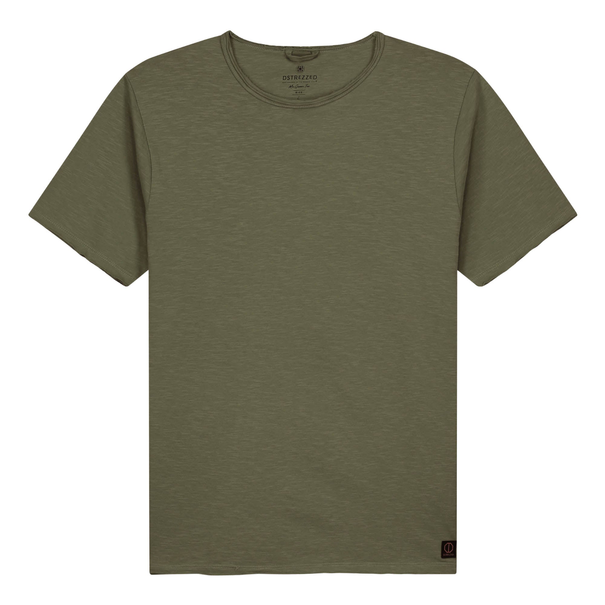 DSTREZZED Herren T-Shirt - Mc Queen, Rundhals, Slub Jersey, Baumwolle, einfarbig