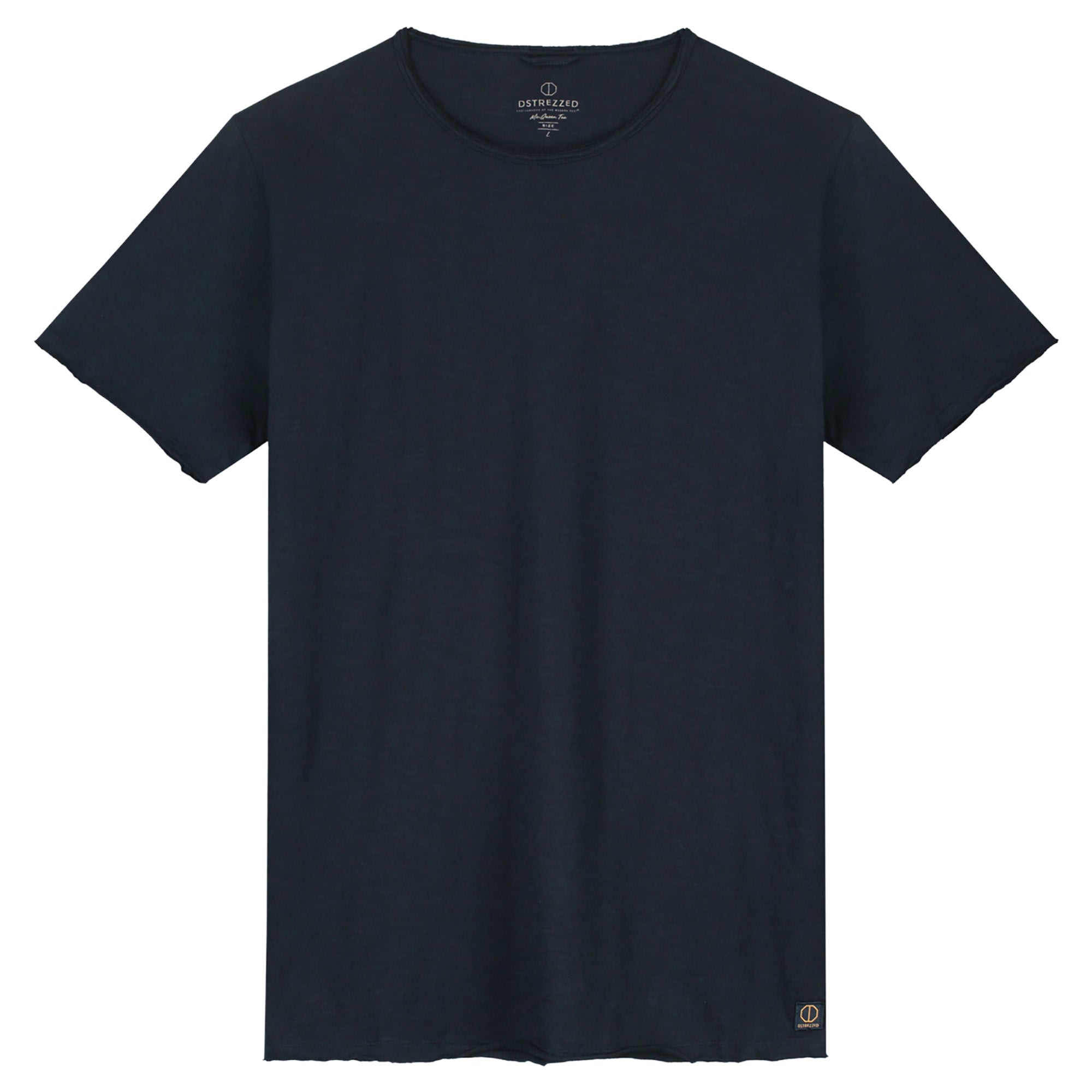 DSTREZZED Herren T-Shirt - Mc Queen, Rundhals, Slub Jersey, Baumwolle, einfarbig
