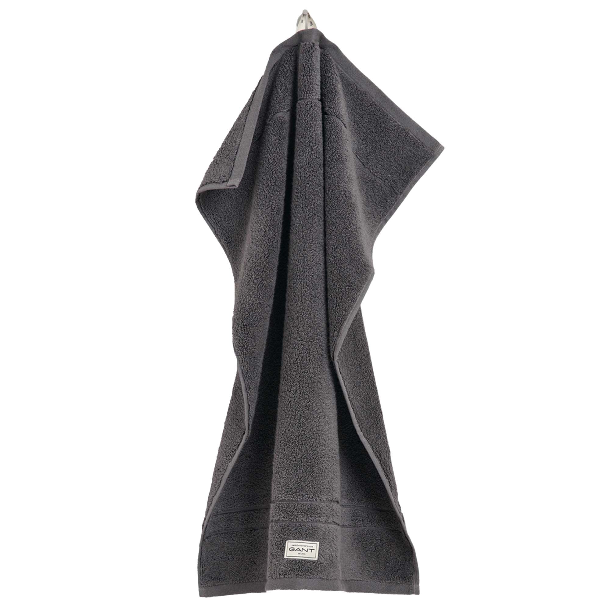 GANT Gästetuch - Premium Handtuch, Frottee, Bio-Baumwolle, Logo, uni