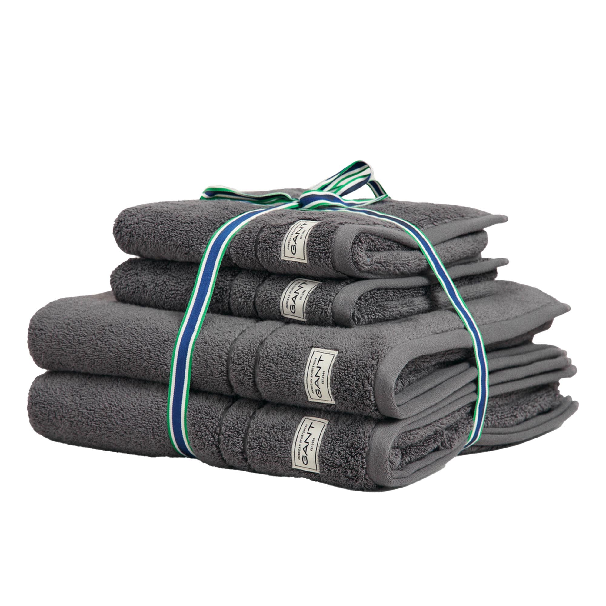 GANT towel/shower towel set, 4-piece - PREMIUM TOWEL, terry cloth, 50x70 and 70x140