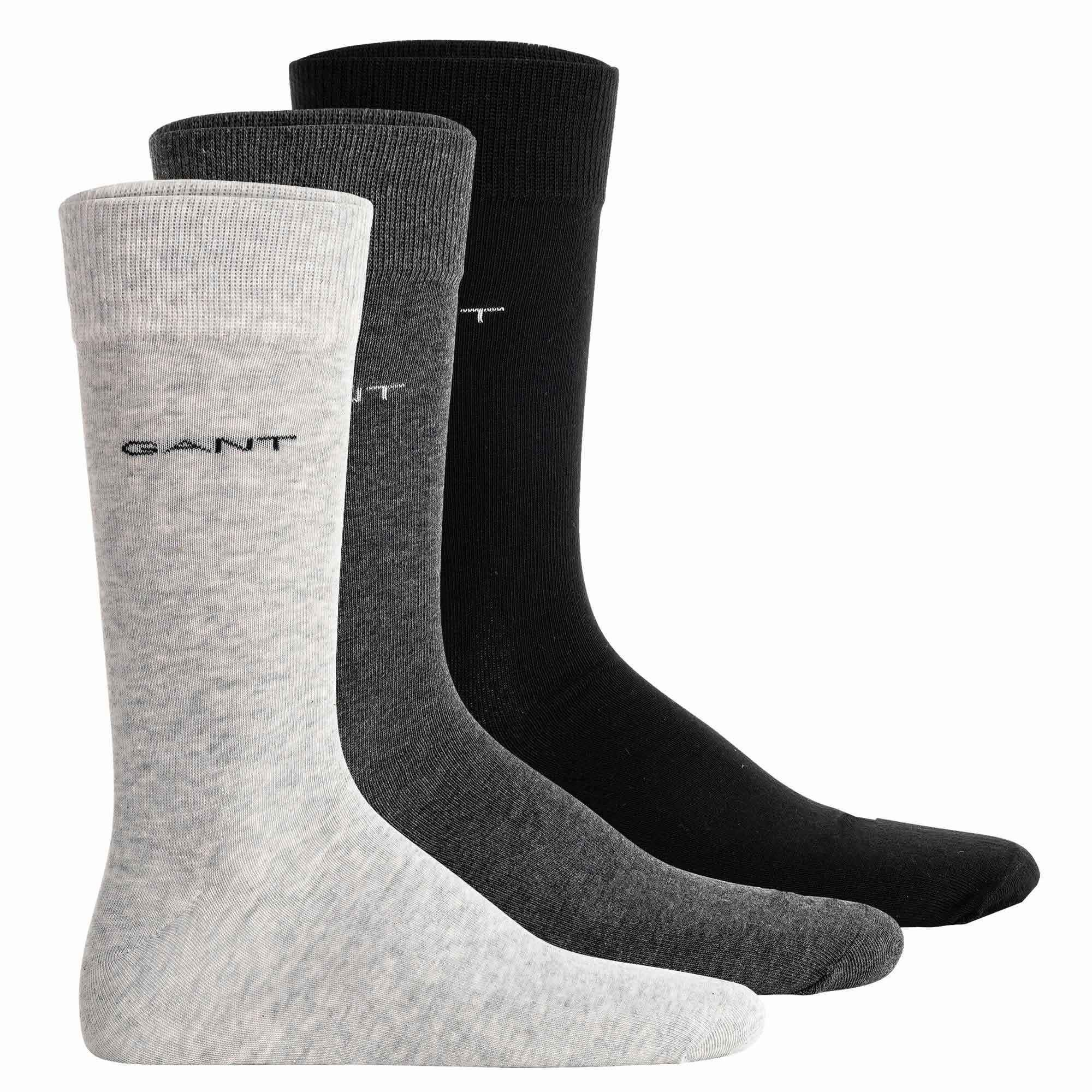 GANT Herren Socken, 3er Pack - Soft Cotton Socks, Strümpfe, einfarbig