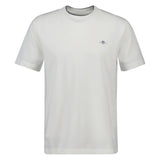 GANT Herren Pique-T-Shirt - PIQUE T-SHIRT, Kurzarm, Rundhals, Logo, uni