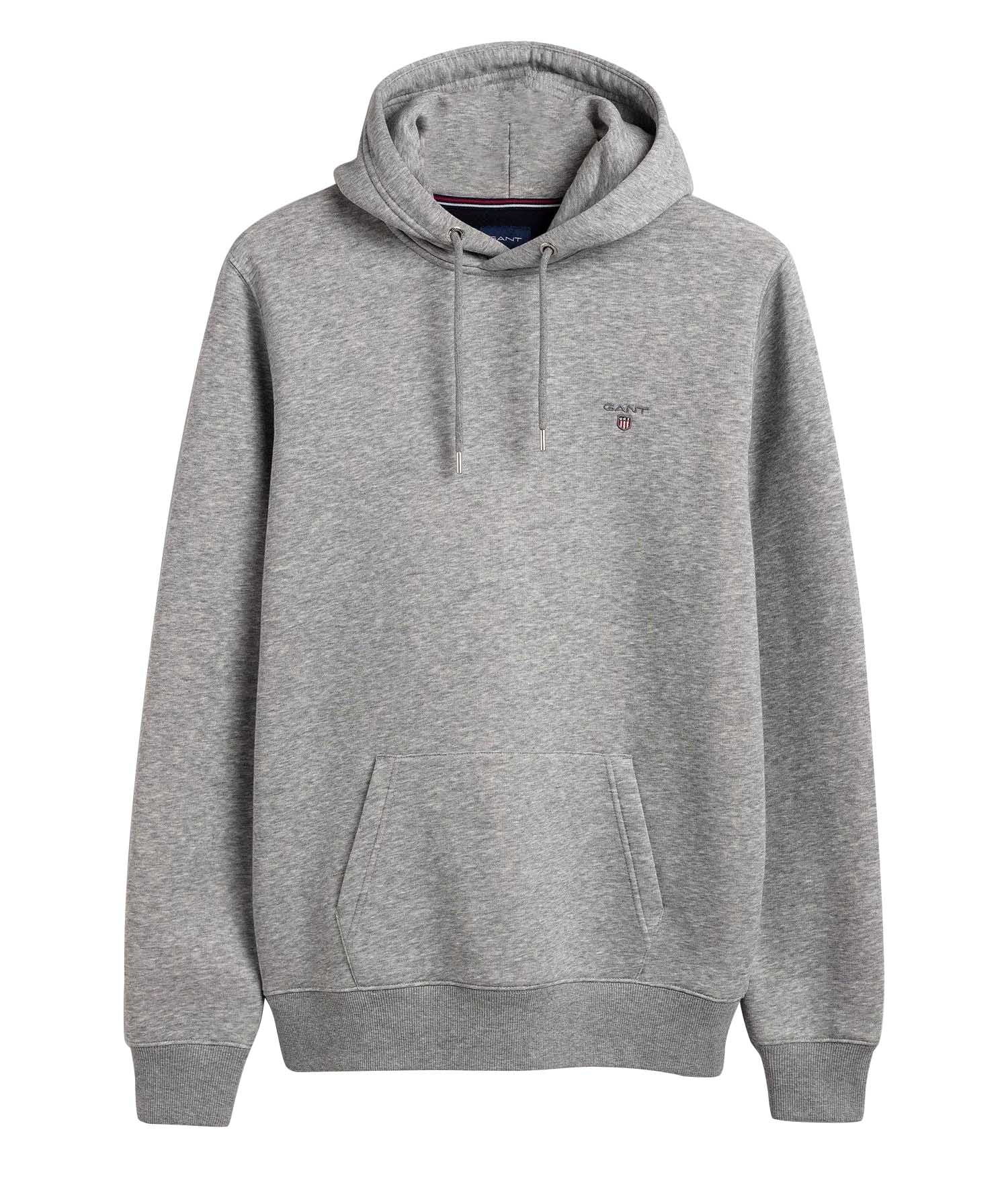GANT Herren Sweat-Hoodie - Kapuzen-Pullover, Loopback, Baumwoll-Mix, Logo
