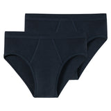 SCHIESSER Herren Slips 2er Pack -  Feinripp, Sportslip, Cotton Essentials