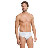 SCHIESSER Herren Slips 2er Pack - Doppelripp, Sportslip, Cotton Essentials
