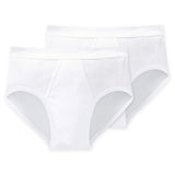 SCHIESSER Herren Slips 2er Pack - Doppelripp, Sportslip, Cotton Essentials