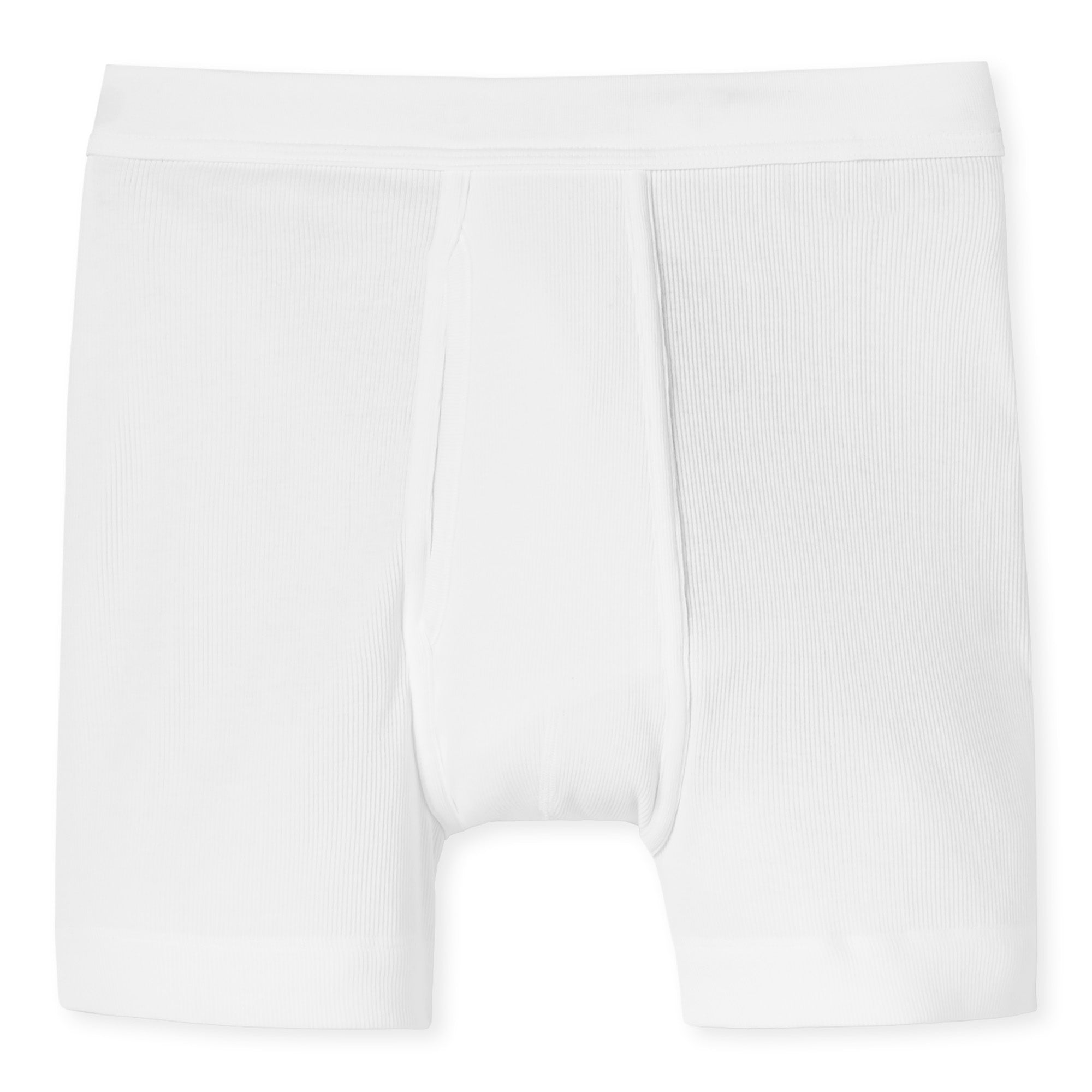 SCHIESSER Men's boxer shorts with fly - ‘Essentials’, underwear, double rib, cotton