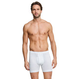 SCHIESSER Herren Boxershorts mit Eingriff , 3er Pack - "Essentials", Unterhose, Doppelripp, Baumwolle