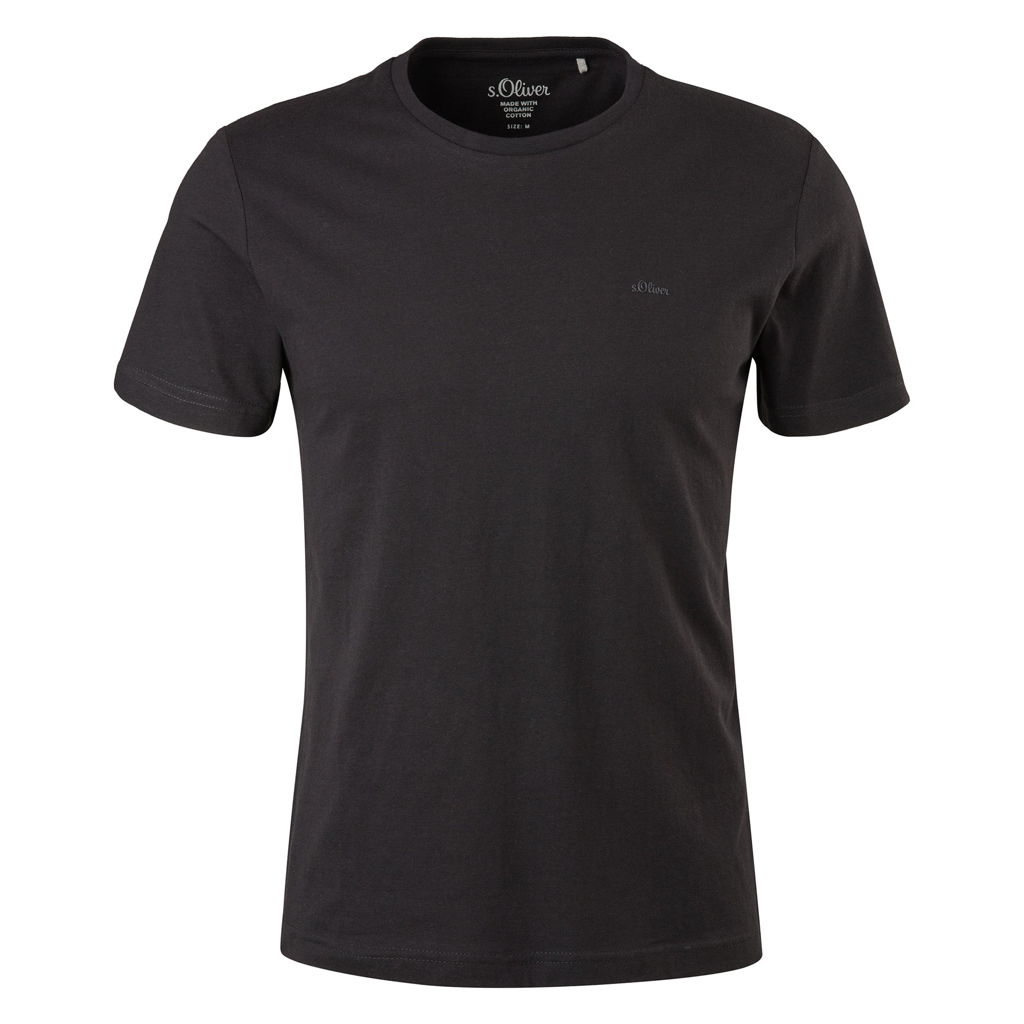 s.Oliver Herren T-Shirt - Basic, Rundhals, Baumwolle, einfarbig