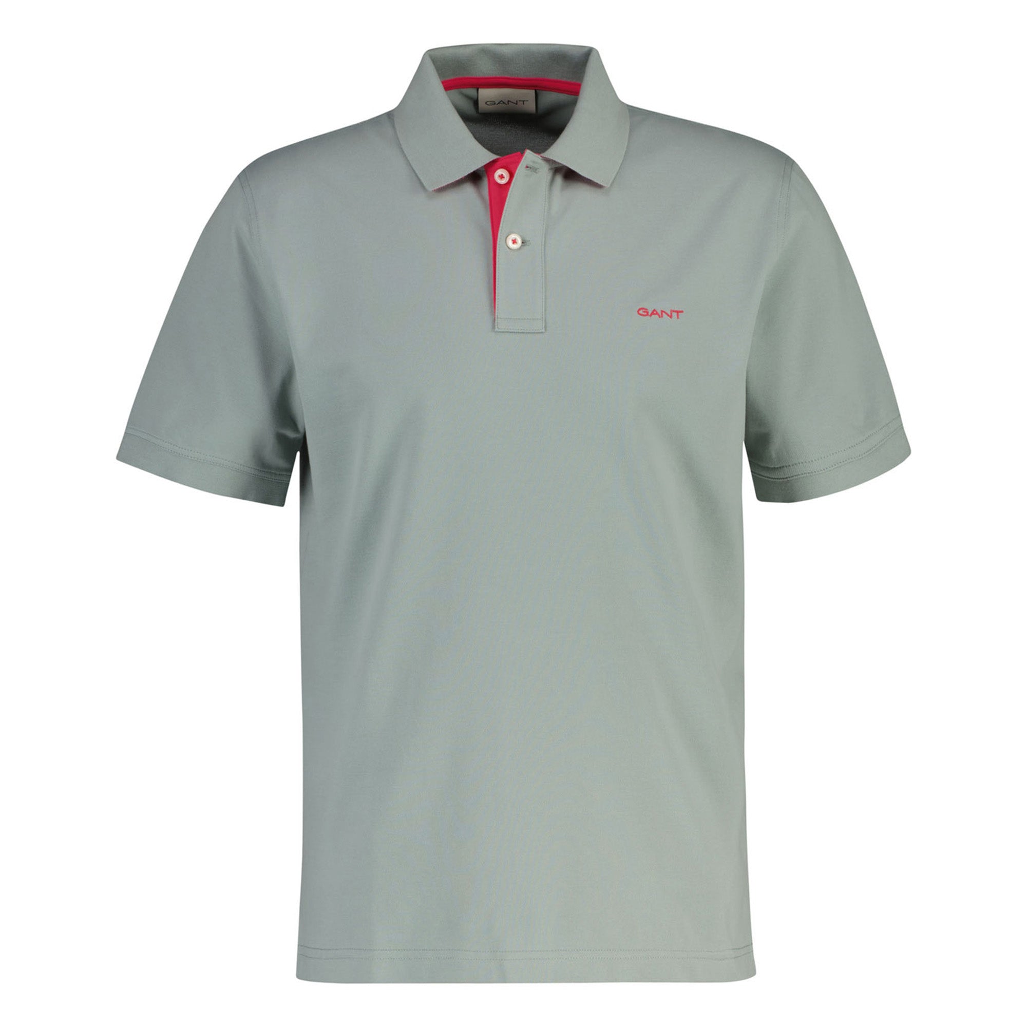 GANT Herren Poloshirt - REGULAR CONTRAST PIQUE RUGGER, Knopfleiste, Cotton Stretch