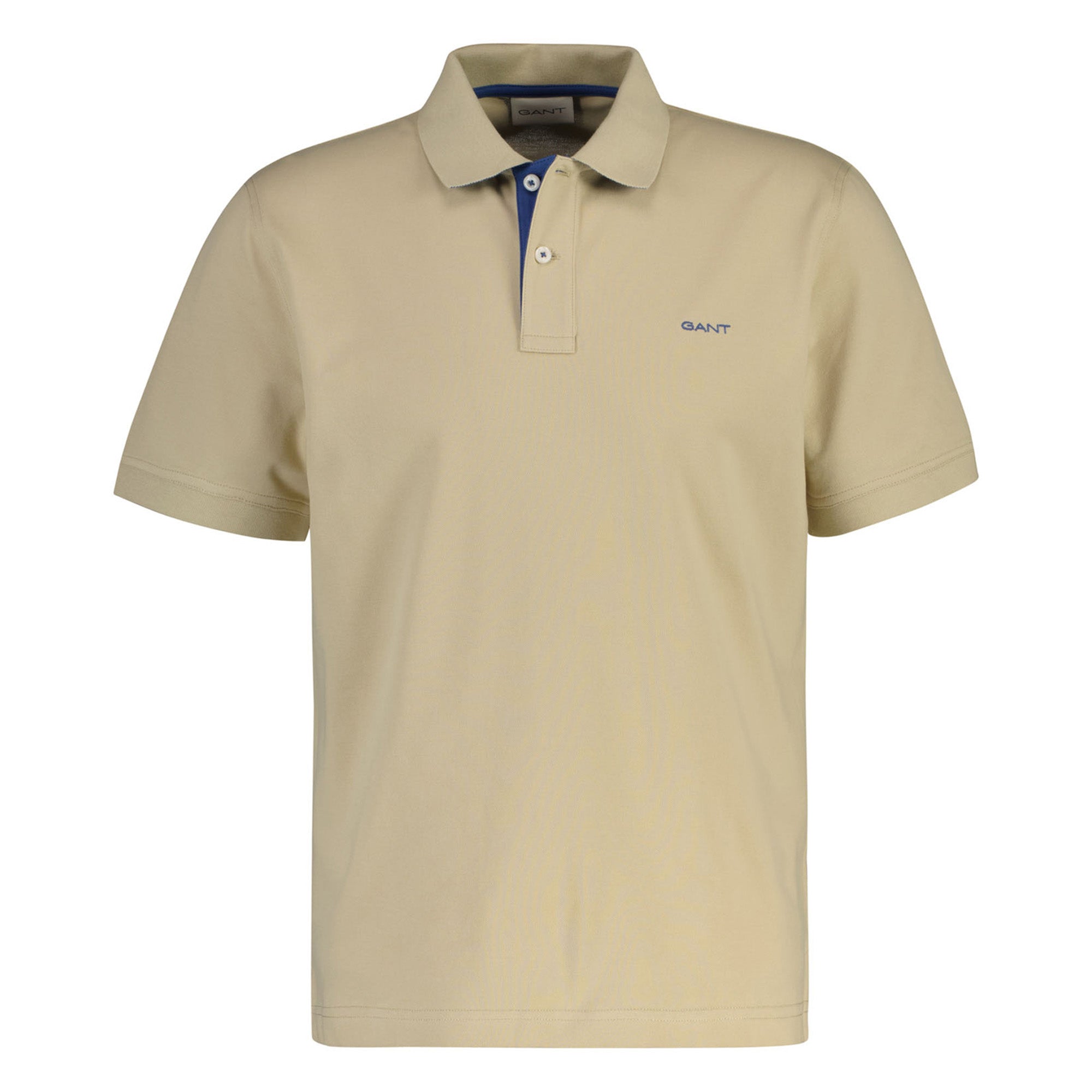 GANT Herren Poloshirt - REGULAR CONTRAST PIQUE RUGGER, Knopfleiste, Cotton Stretch