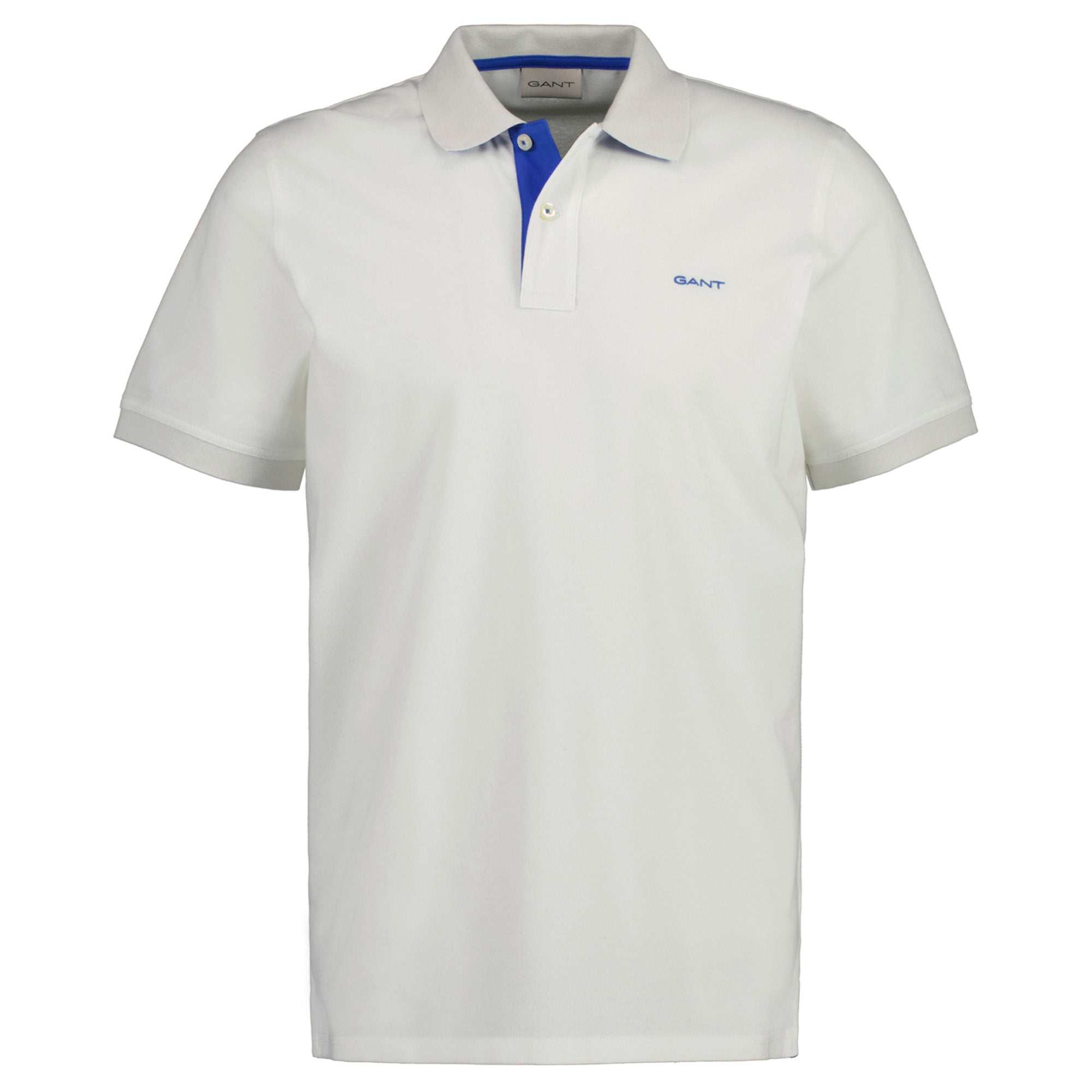 GANT Herren Poloshirt - REGULAR CONTRAST PIQUE RUGGER, Knopfleiste, Cotton Stretch