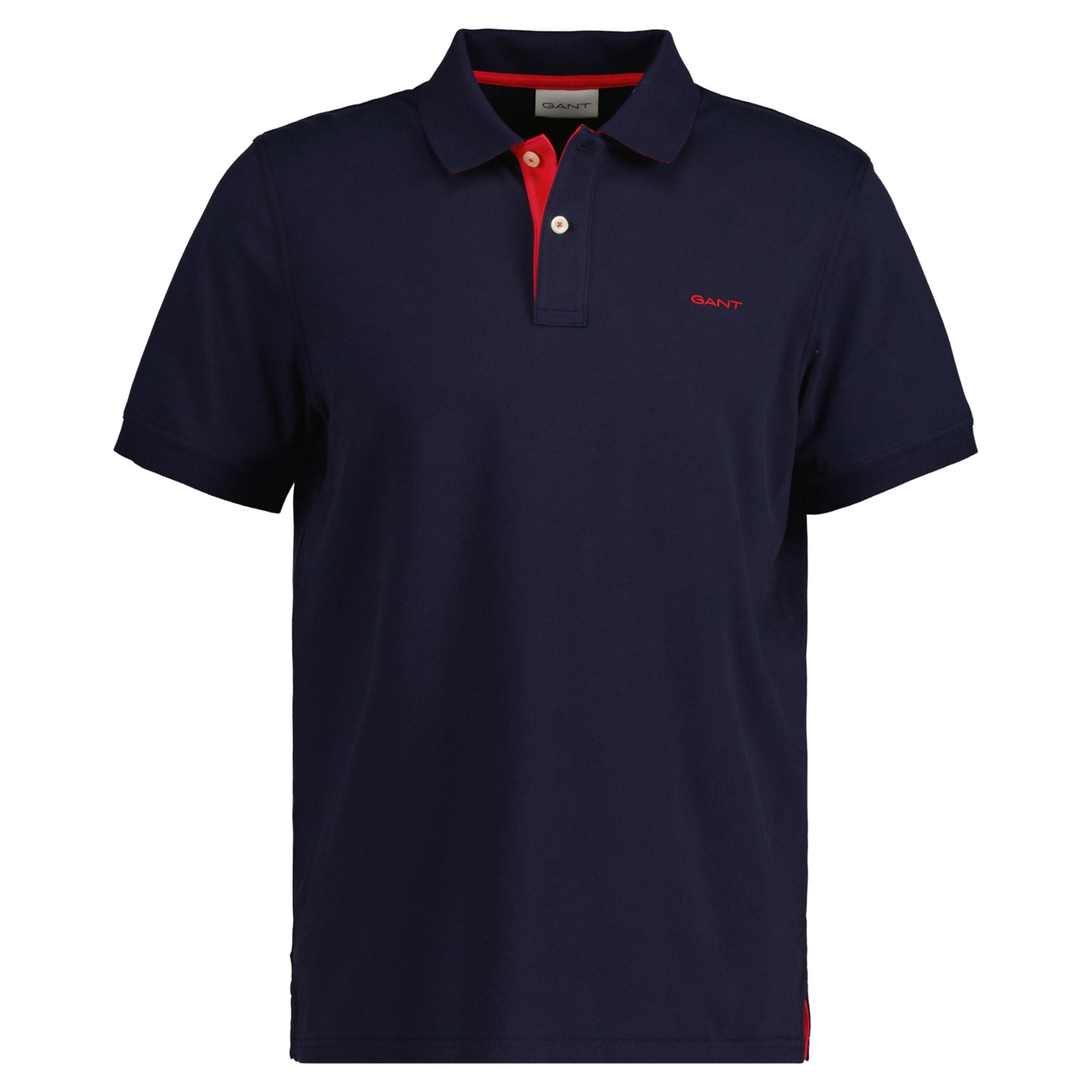 GANT Herren Poloshirt - REGULAR CONTRAST PIQUE RUGGER, Knopfleiste, Cotton Stretch