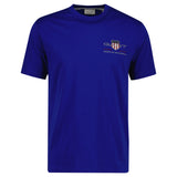 GANT Herren T-Shirt - REG ARCHIVE SHIELD EMB, Rundhals, kurzarm, Stickerei