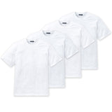 SCHIESSER Herren American T-Shirt 4er Pack - 1/2 Arm, Unterhemd, Rundhals