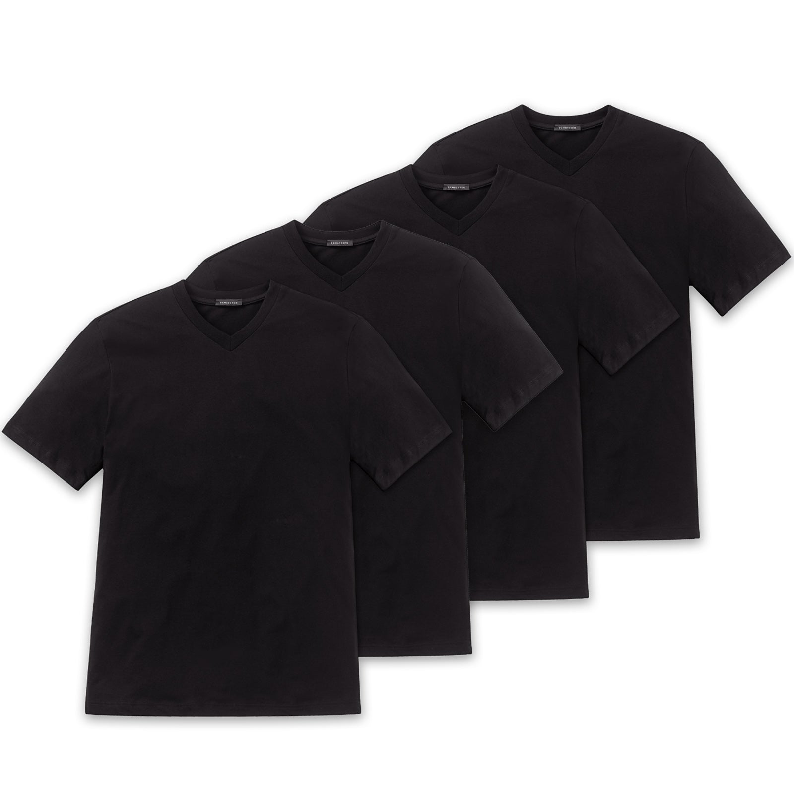 SCHIESSER Men's American T-Shirt 2-pack - 1/2 sleeve, undershirt, V-neck