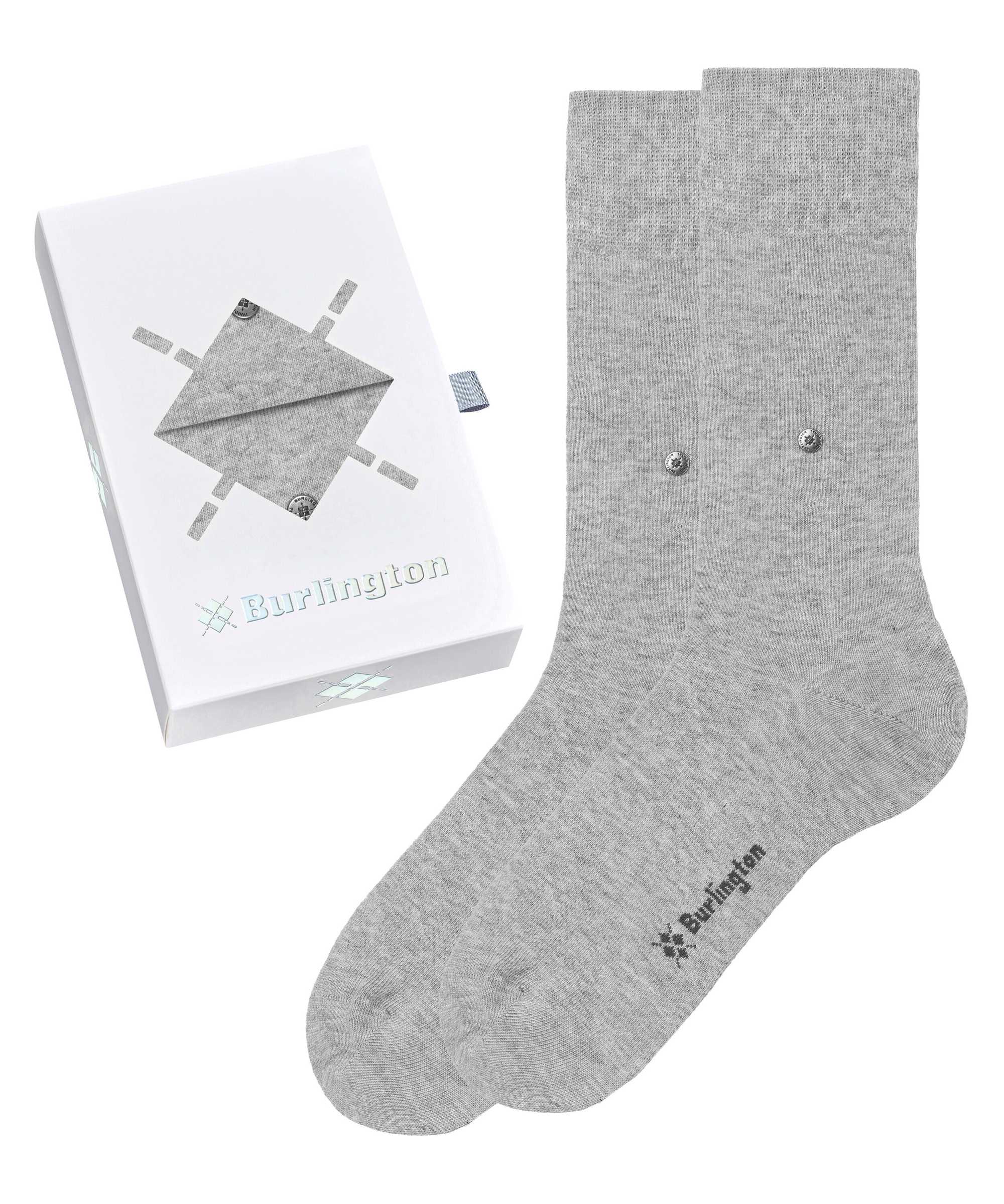 Burlington Herren Socken, 2er Pack - Geschenk-Box "Basic Gift Box" - Uni 2-Pack, Baumwolle, One Size