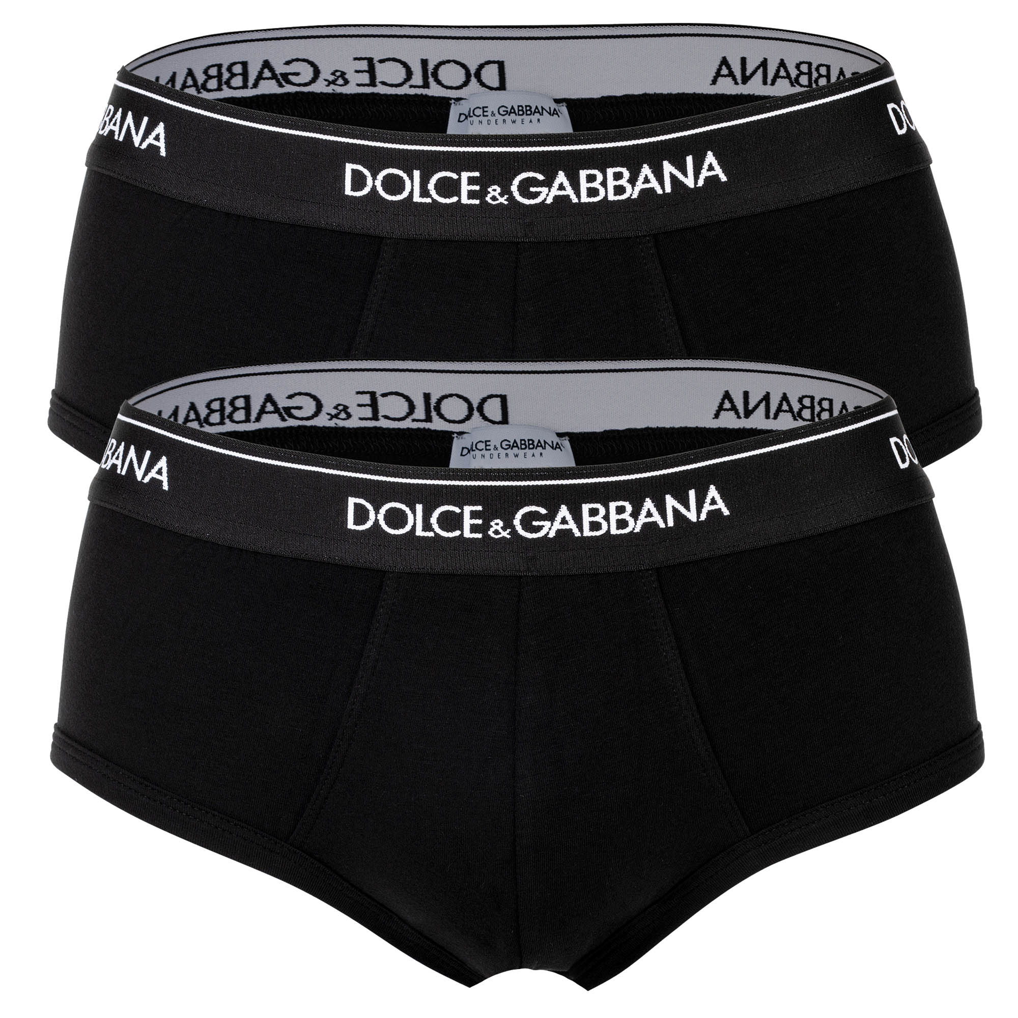 DOLCE & GABBANA Herren Slips, 2er Pack - Slip Brando, Stretch Baumwolle