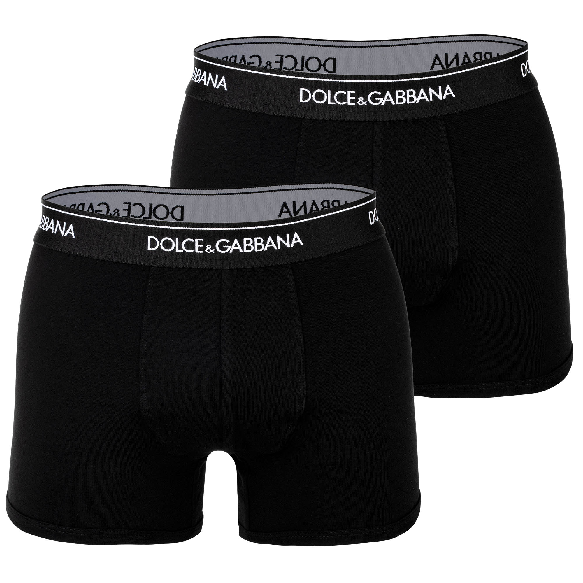 DOLCE & GABBANA Herren Boxershorts, 2er Pack - Regular Boxer, Stretch Baumwolle