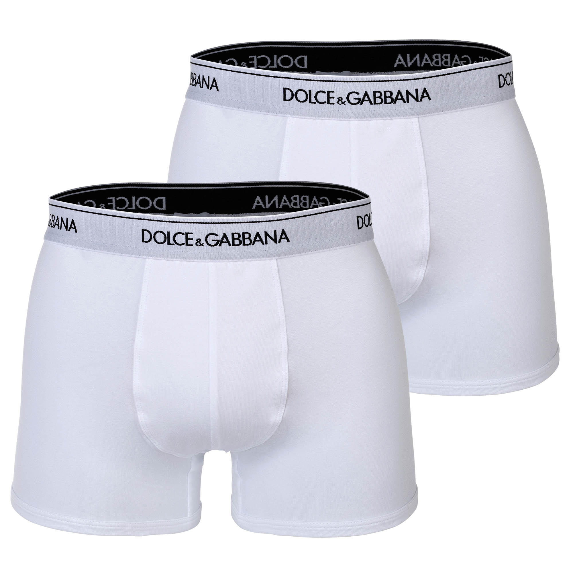 DOLCE & GABBANA Herren Boxershorts, 2er Pack - Regular Boxer, Stretch Baumwolle