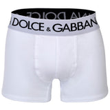 DOLCE & GABBANA Herren Boxershorts - Continuative Regular Boxer, Stretch Baumwolle, Logobund