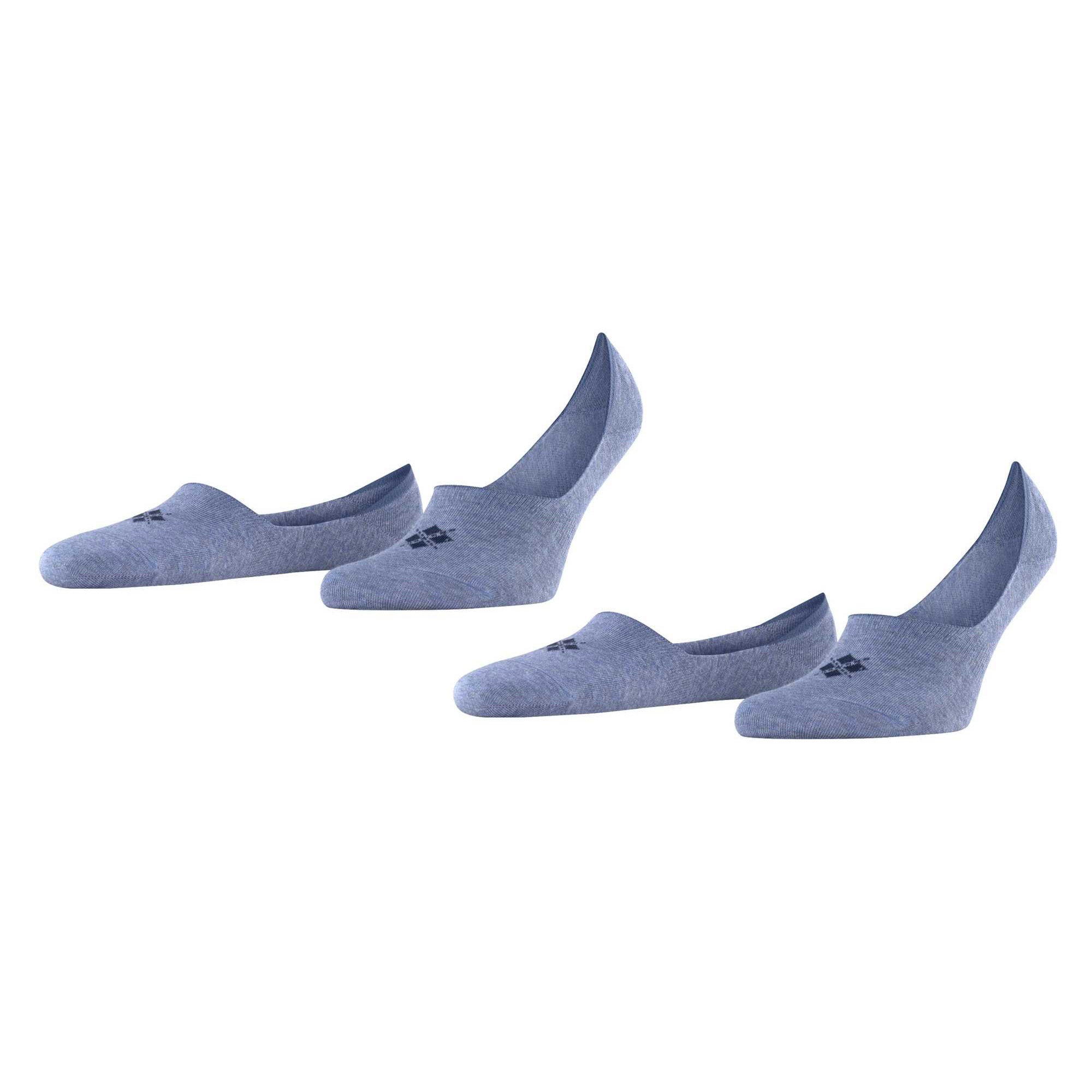 Burlington Herren Füßlinge, 2er Pack - Everyday IN, Anti-Slip Heel, einfarbig