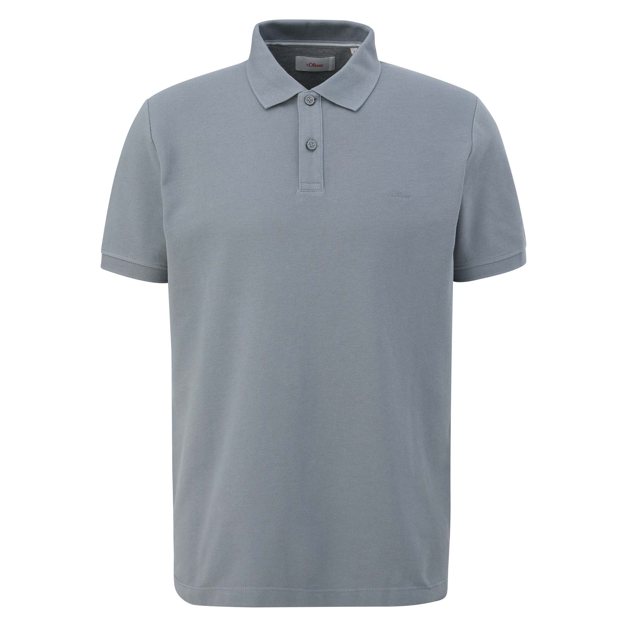s.Oliver Herren Poloshirt - Basic, Polokragen, Baumwolle, einfarbig