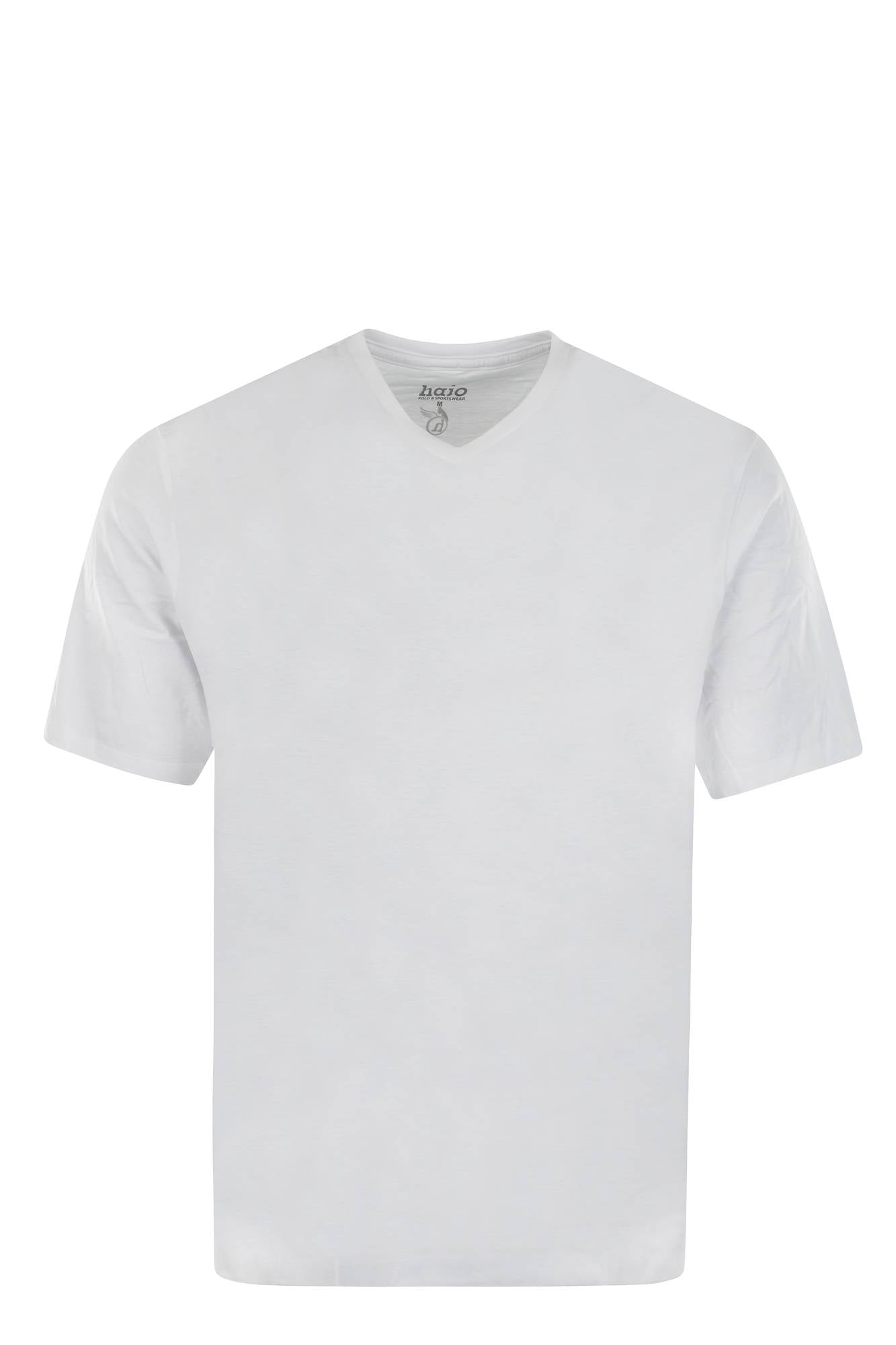 hajo Herren T-Shirt, 2er Pack - Basic, Kurzarm, V-Ausschnitt, Baumwolle, uni