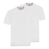 hajo Herren T-Shirt, 2er Pack - Basic, Kurzarm, Rundhals, Baumwolle, uni
