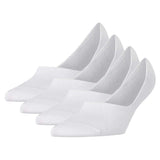 Burlington Damen Füßlinge, 4er Pack - Everyday IN, Anti-Slip Heel, einfarbig