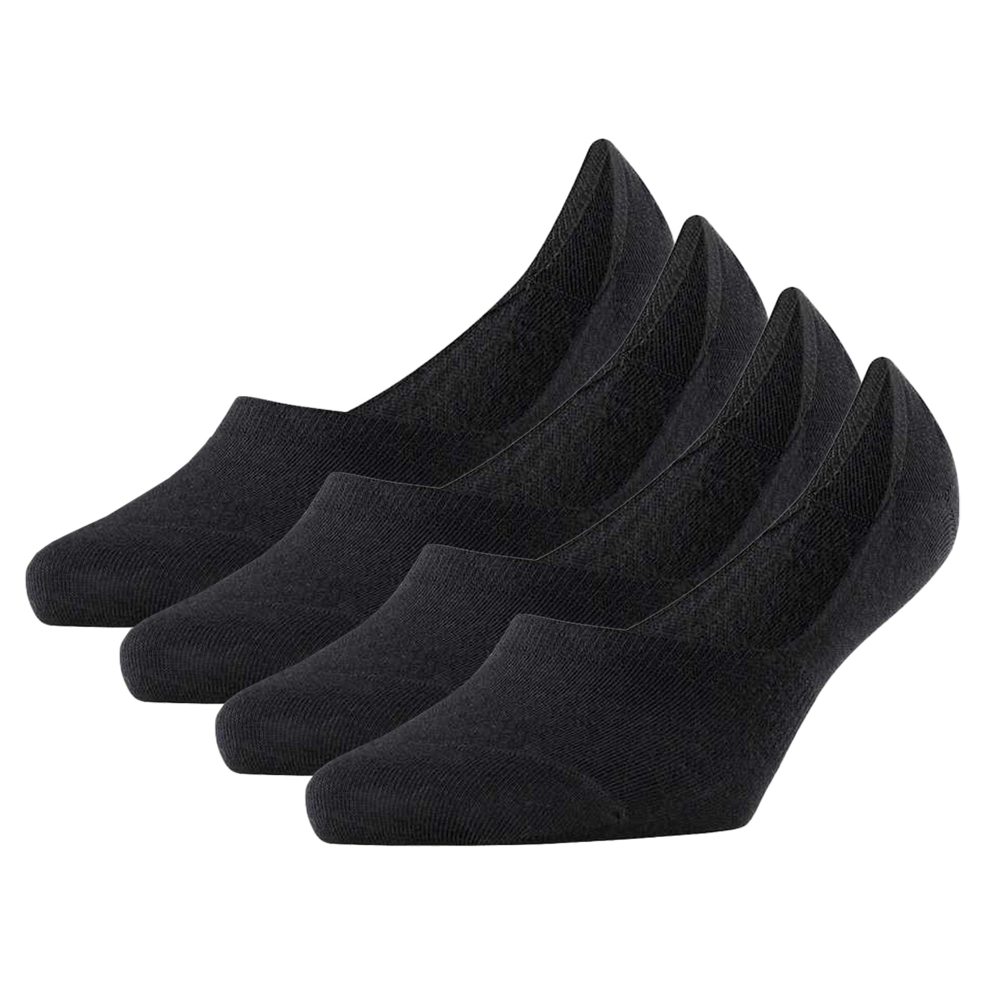 Burlington Damen Füßlinge, 4er Pack - Everyday IN, Anti-Slip Heel, einfarbig