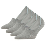 Burlington Damen Füßlinge, 4er Pack - Everyday IN, Anti-Slip Heel, einfarbig