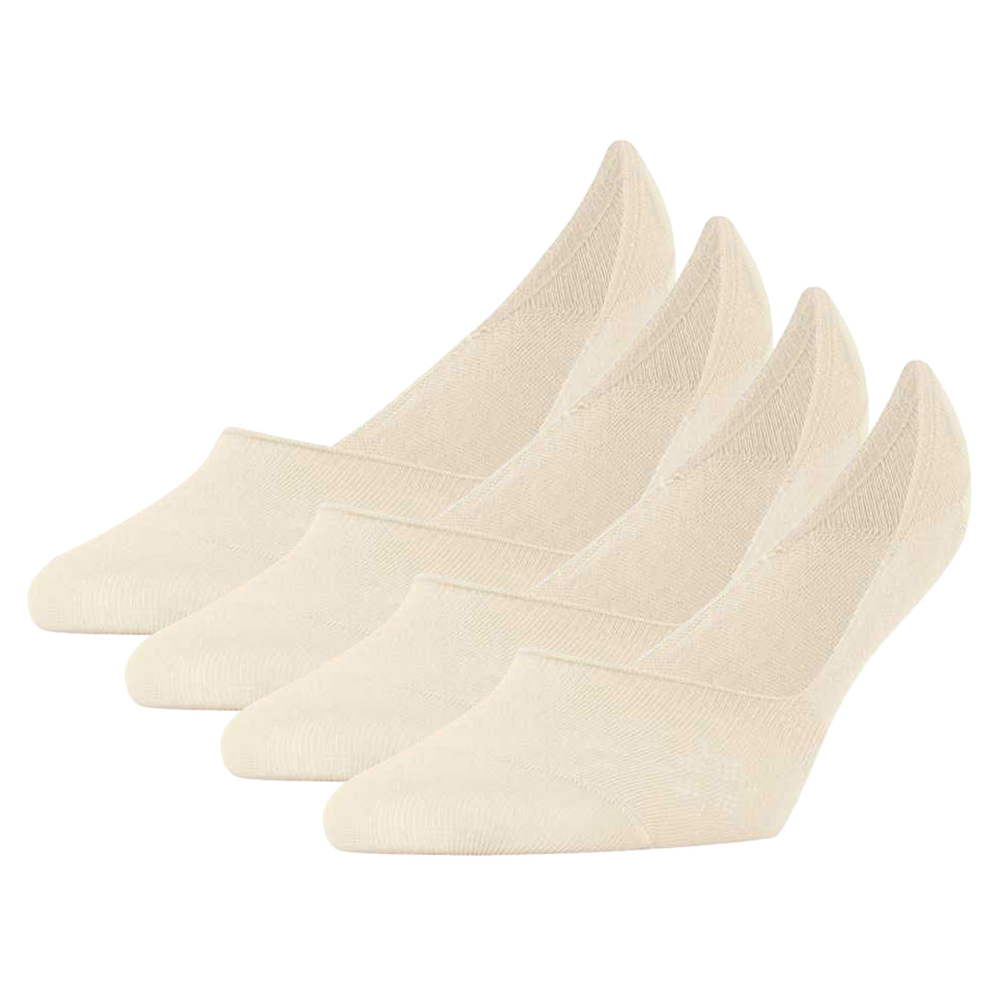 Burlington Damen Füßlinge, 4er Pack - Everyday IN, Anti-Slip Heel, einfarbig