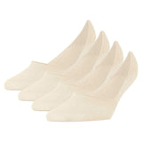 Burlington Damen Füßlinge, 4er Pack - Everyday IN, Anti-Slip Heel, einfarbig