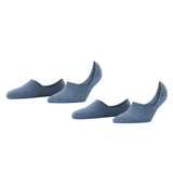 Burlington Damen Füßlinge, 2er Pack - Everyday IN, Anti-Slip Heel, einfarbig