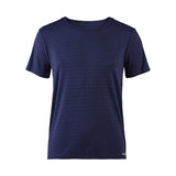 Bruno Banani Herren T-Shirt - Oberteil, Shirt, Check Line 2.0, Polyamid, Rundhals, Logo, einfarbig
