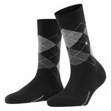 Burlington Damen Socken MARYLEBONE - Kurzstrumpf, Rautenmuster, Onesize