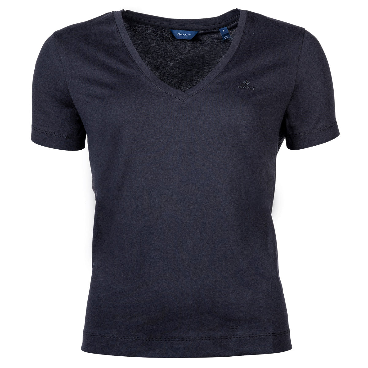 GANT Damen T-Shirt - Original V-Neck SS T-Shirt, Baumwolle, kurzarm