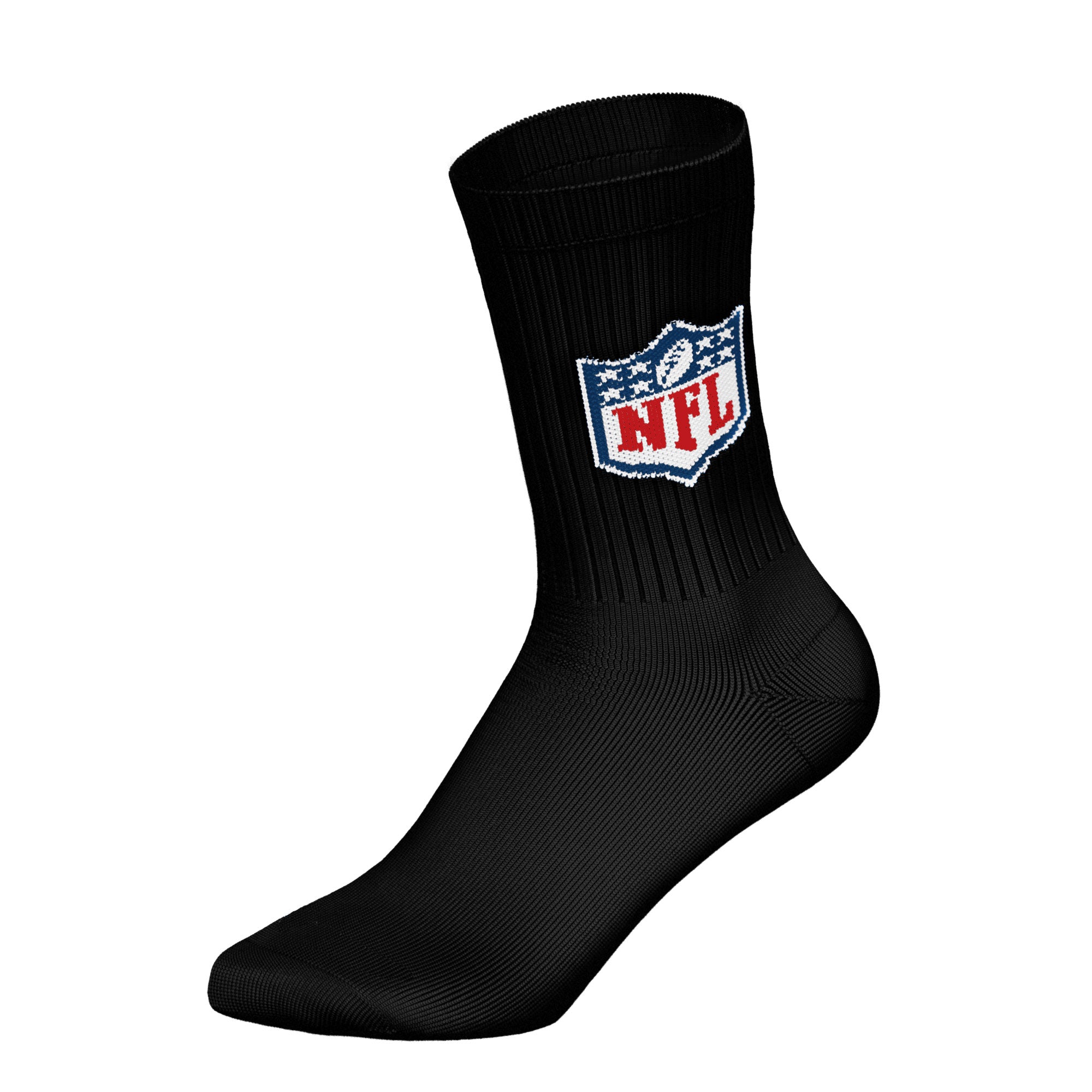 NFL Unisex Socks, 6-Pack – NFL Shield 6Pack Crew Socks, Logo, Cotton Blend