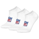 NFL Unisex Sneaker-Socken, 3er Pack - NFL Shield 3Pack Sneaker Socks, Logo, Baumwollmischung
