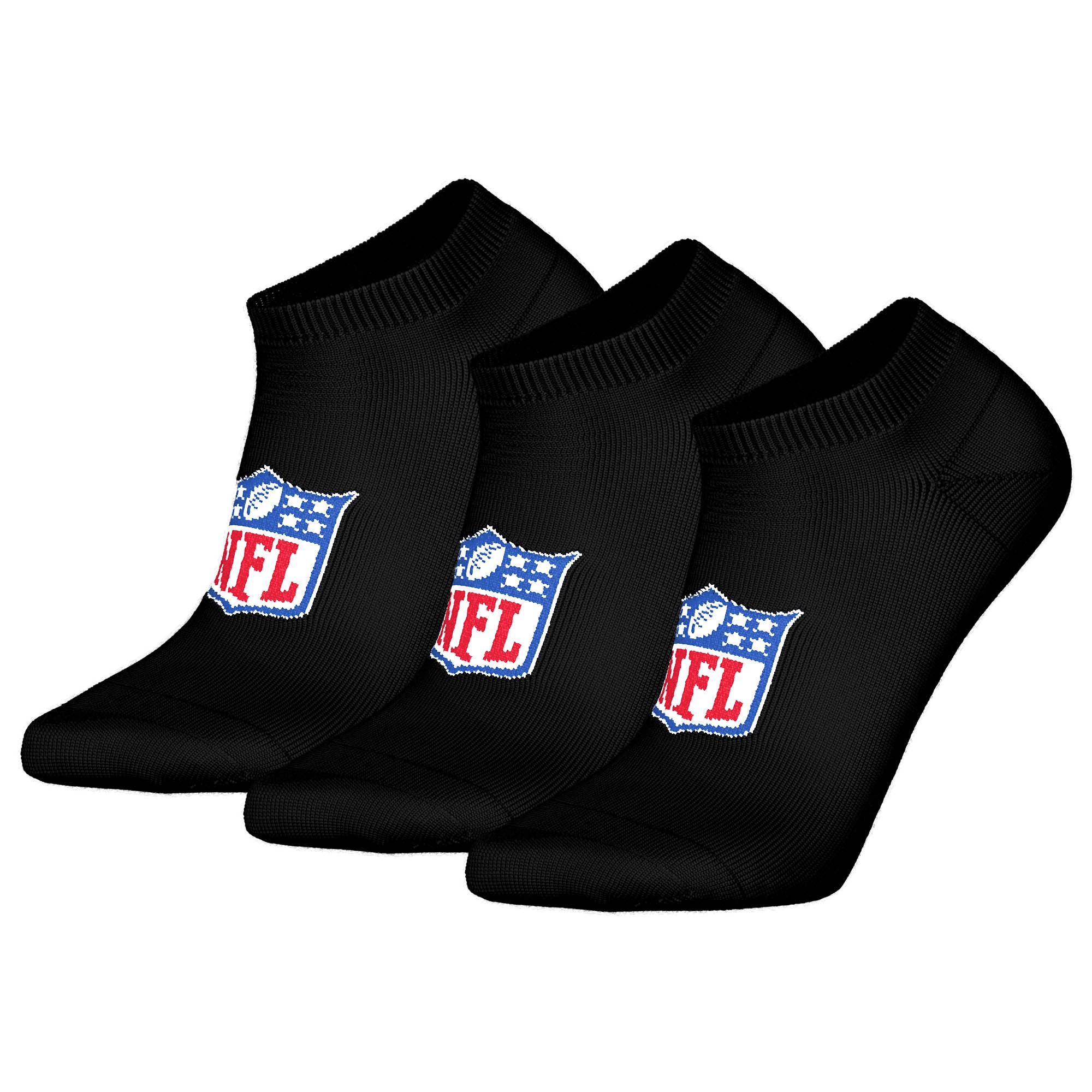 NFL Unisex Sneaker-Socken, 3er Pack - NFL Shield 3Pack Sneaker Socks, Logo, Baumwollmischung